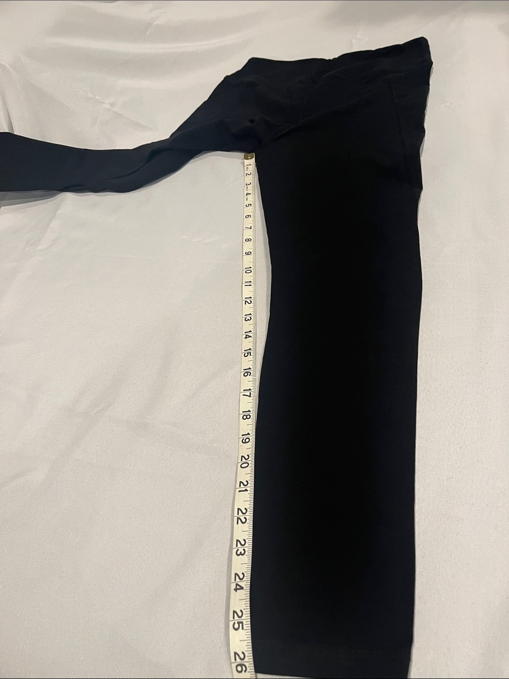 MATE Black Active Leggings Sz L Organic Cotton & Spandex - Picture 7 of 12